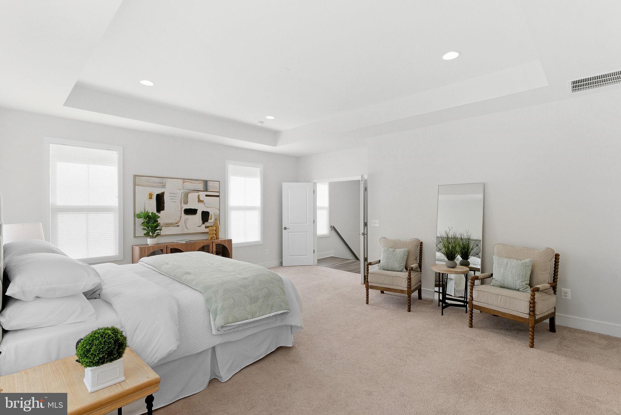 21340 Rainier Lane Broadlands, VA 20148 - Photo 26 of 62 a bedroom with a bed a chair and potted plant on the dresser