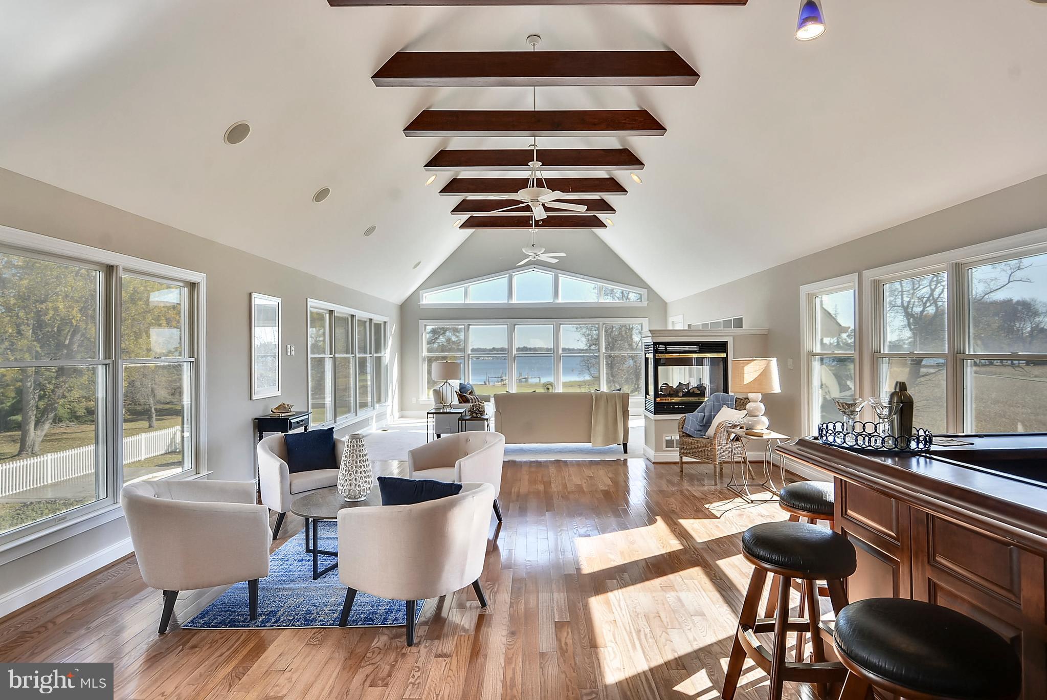 104 Thompson Road Chester, MD 21619 - Photo 13 of 29 Family Room with views from ALL sides