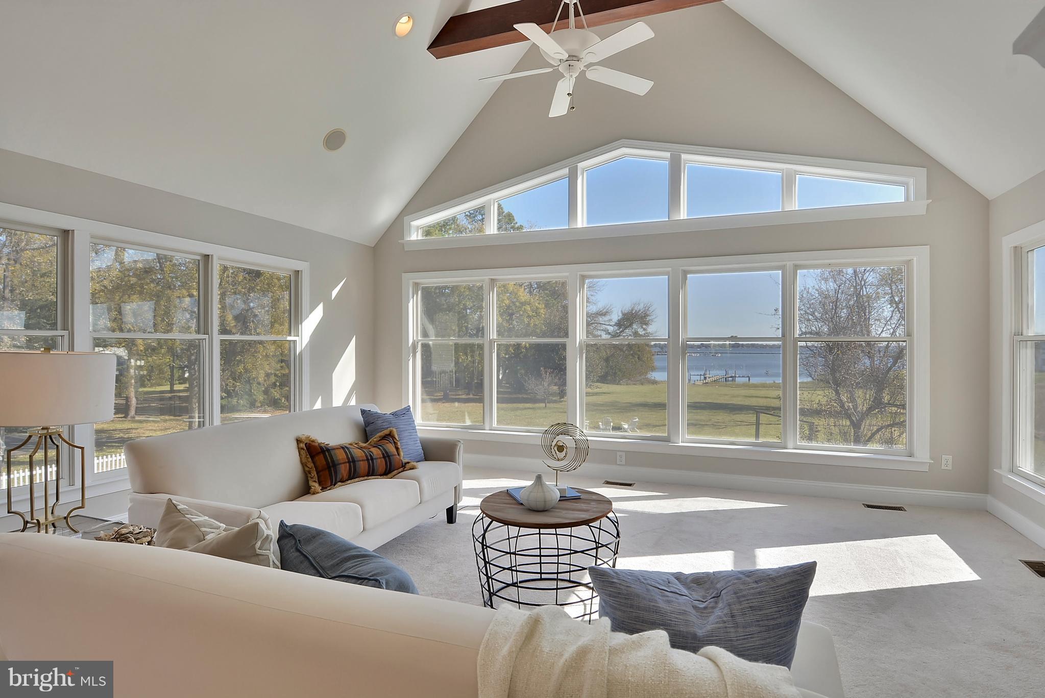 104 Thompson Road Chester, MD 21619 - Photo 15 of 29 great room with water views
