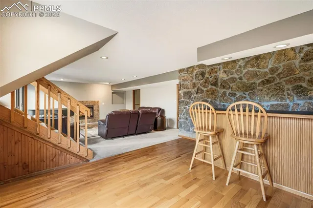 a view of a chairs in a patio