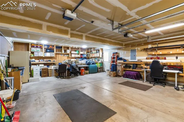 a view of a storage in a room