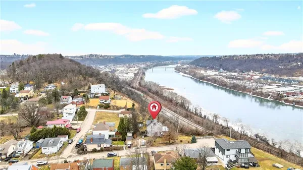 a view of city and mountain