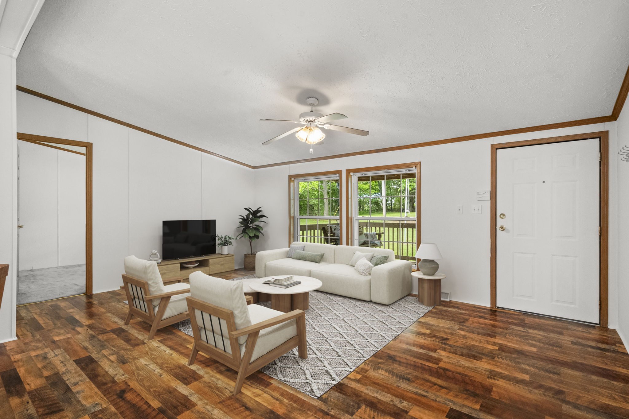 4012 Armstrong Road Springfield, TN 37172 - Photo 14 of 39 a living room with furniture and a flat screen tv