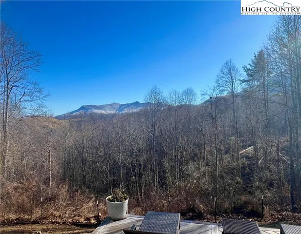 a view of a city with lush green forest