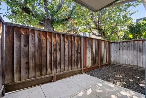 a view of wooden fence