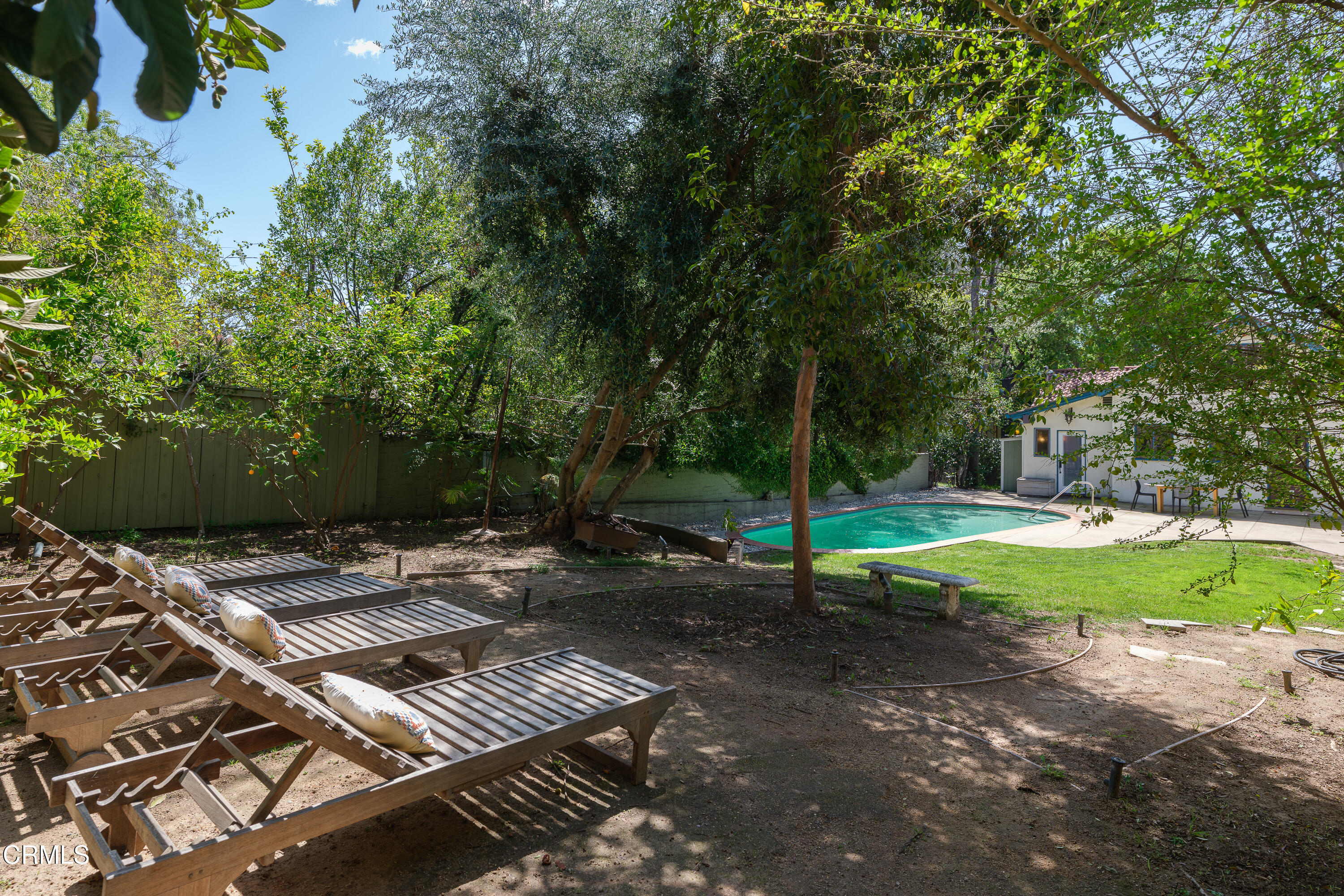 1073 Atchison Street Pasadena, CA 91104 - Photo 51 of 66 a view of a backyard with wooden fence