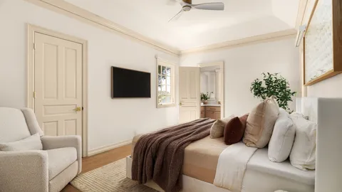 a bathroom with a sink a vanity and a mirror