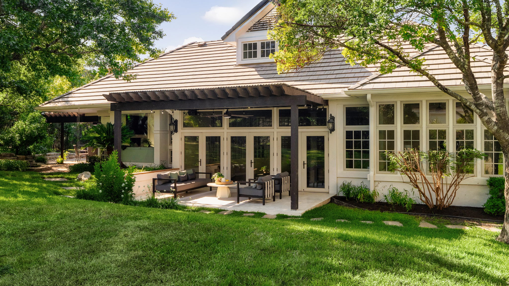 2036 Wimberly Lane Austin, TX 78735 - Photo 29 of 40 Stunning back yard with two covered back patios