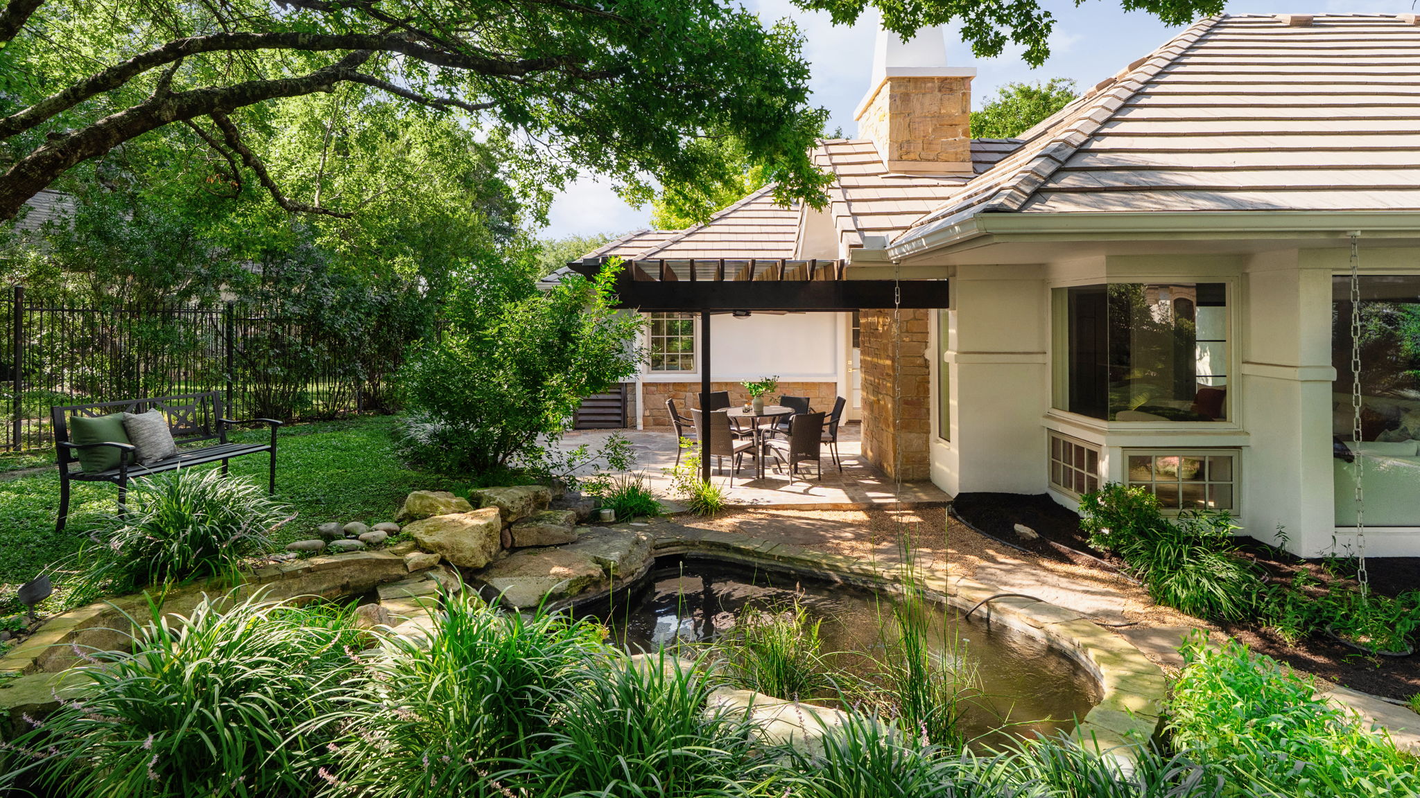 2036 Wimberly Lane Austin, TX 78735 - Photo 32 of 40 Stunning back yard with a koi pond