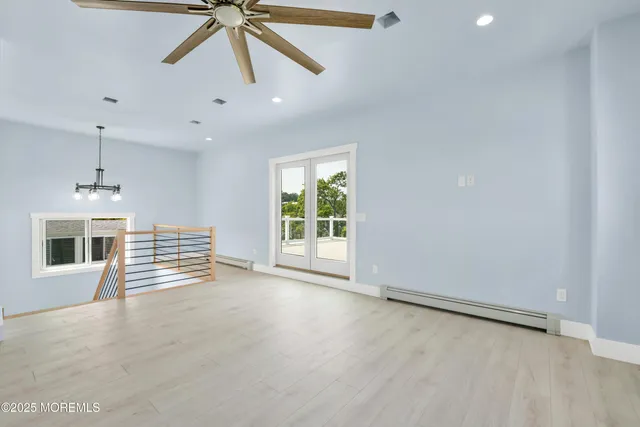 a view of a city from a balcony