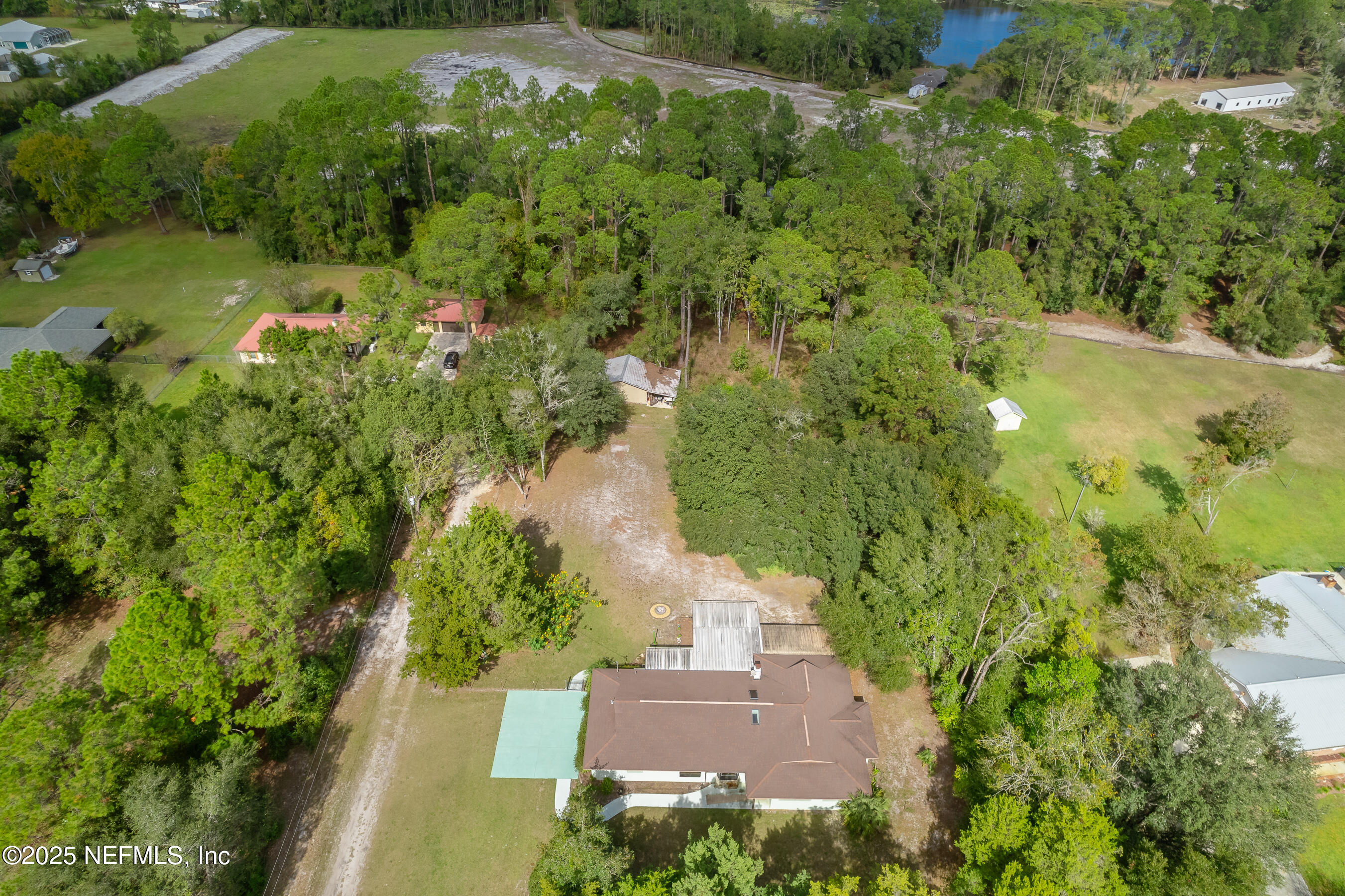 229 Davis Lake Road Palatka, FL 32177 - Photo 73 of 73 an aerial view of a house with a yard