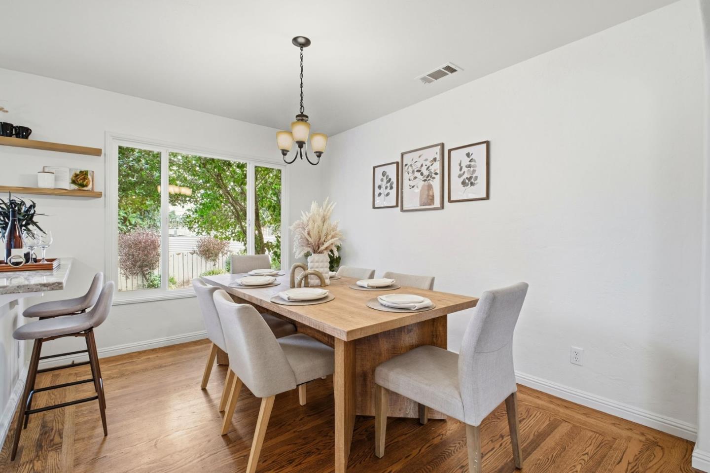 76 Georgia Way San Leandro, CA 94577 - Photo 17 of 32 a view of a dining room with furniture window and outside view
