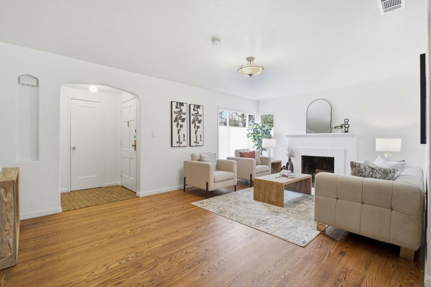 76 Georgia Way San Leandro, CA 94577 - Photo 7 of 32 a living room with furniture and a fireplace