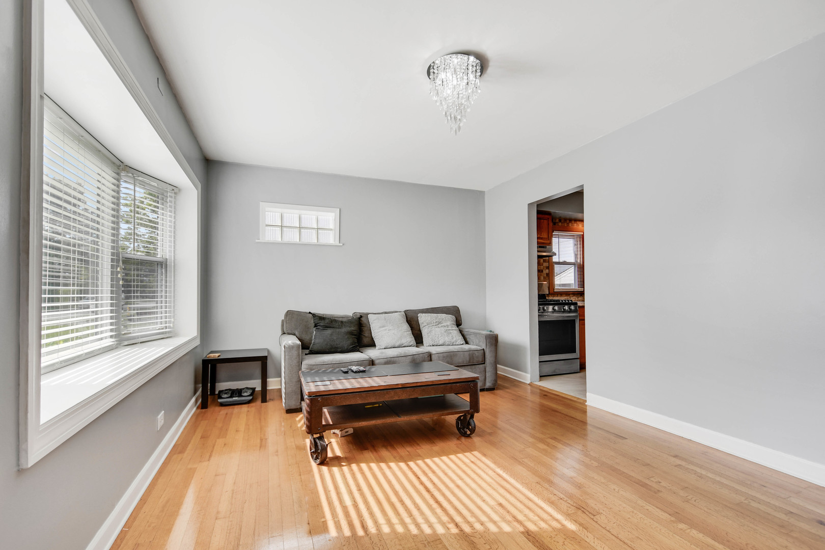 7828 Suburban Lane Bridgeview, IL 60455 - Photo 3 of 20 a living room with furniture and a rug