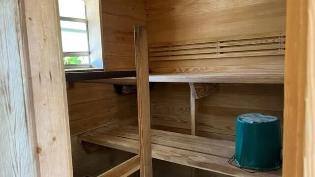 a view of a terrace with sitting area