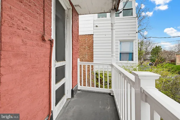 a view of a balcony