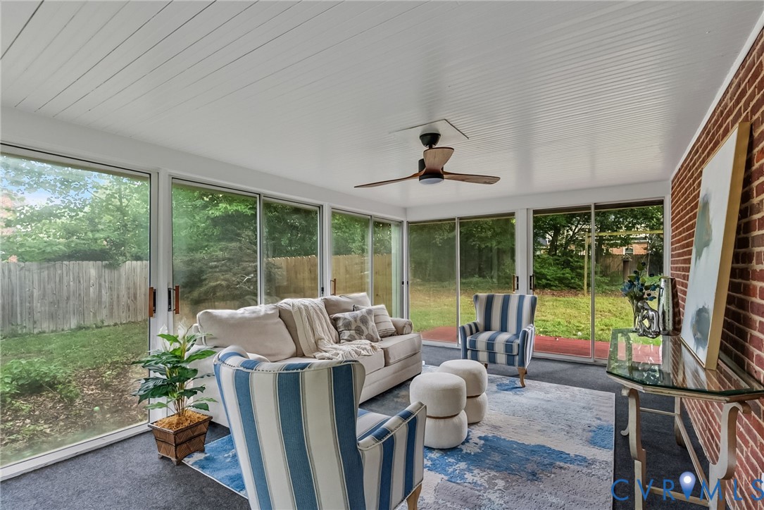1136 Overbrook Road Petersburg, VA 23805 - Photo 40 of 51 Sunroom featuring a full wall of sliding glass pan