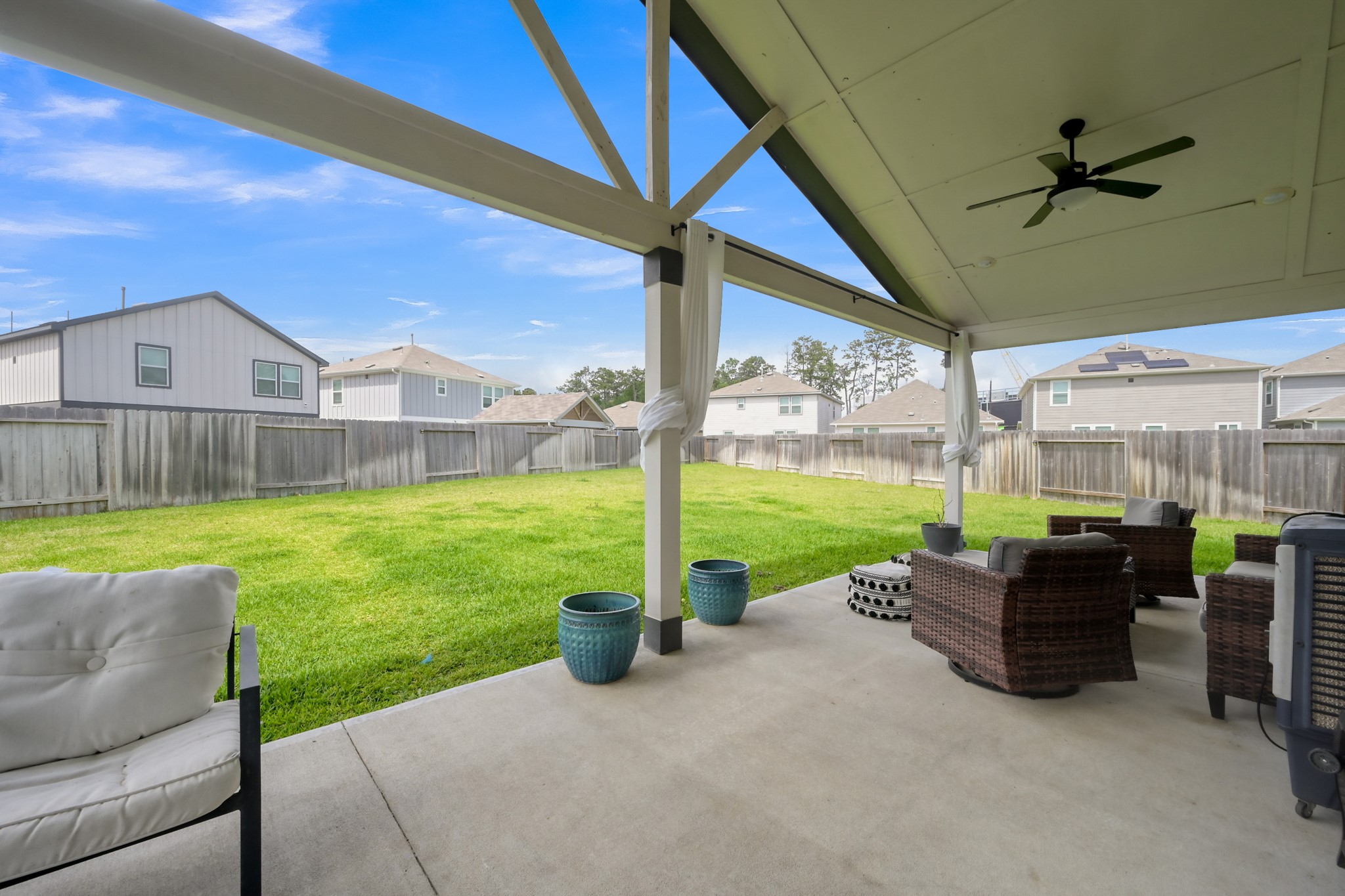 23562 Glenbuck Street Spring, TX 77373 - Photo 27 of 30 a view of a patio with backyard