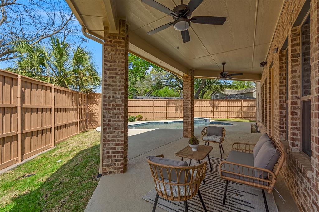 9515 Edith Lane Dallas, TX 75220 - Photo 8 of 39 Side yard or dog run. Cov'd Patio with fans