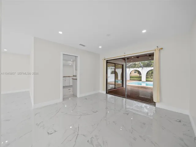 a view of an empty room