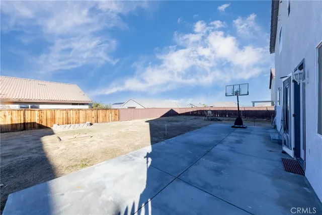 a view of a terrace with sky view
