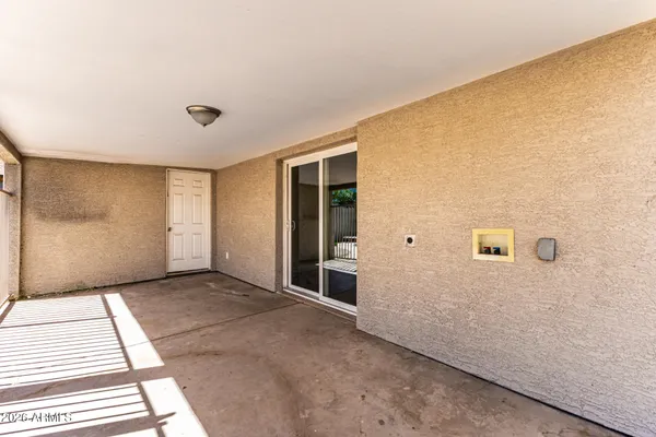 a view of a room with a hallway