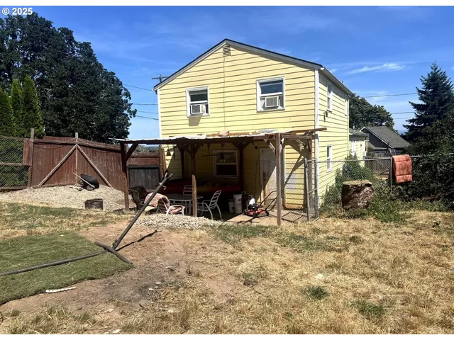 a view of house with backyard