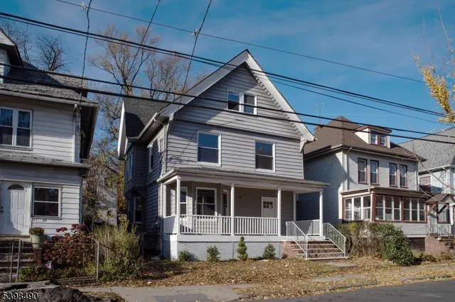 a front view of a house
