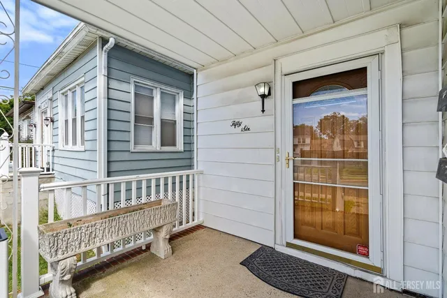 a view of front door of house