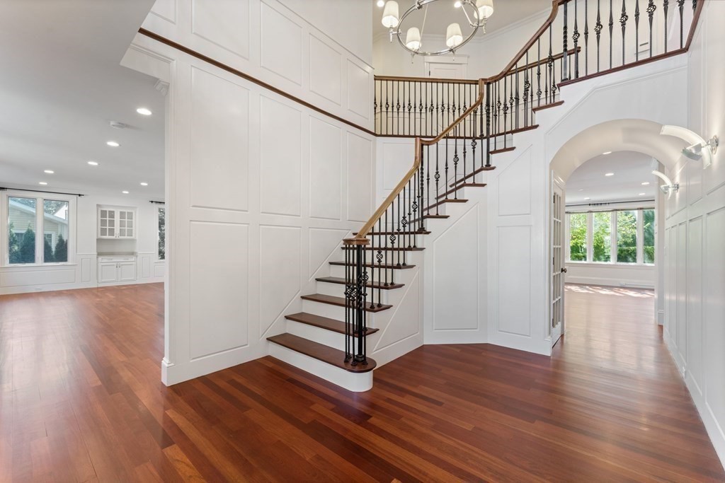 14 Cottonwood Road Newton, MA 02459 - Photo 6 of 40 a view of entryway and hall with wooden floor