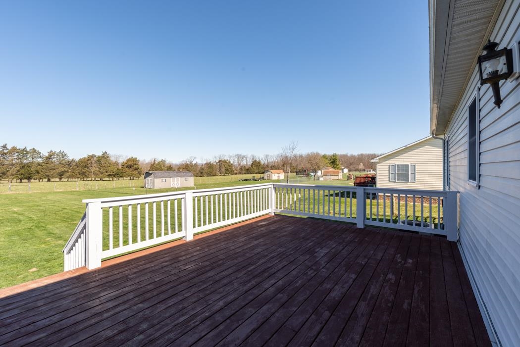 816 Battlefield Road Fort Defiance, VA 24437 - Photo 35 of 49 a view of a balcony with wooden floor and city view