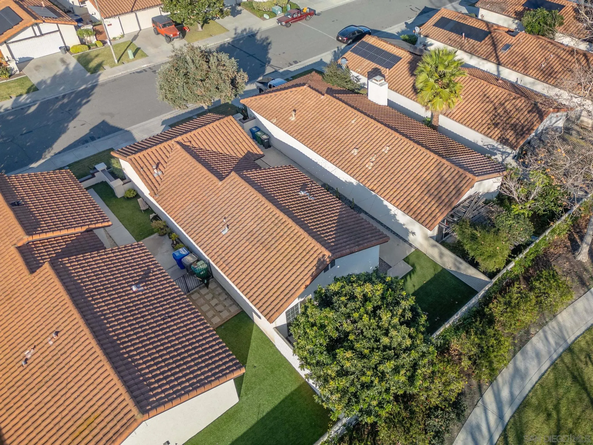4733 Dalea Place Oceanside, CA 92057 - Photo 25 of 30 an aerial view of a house with a yard and potted plants