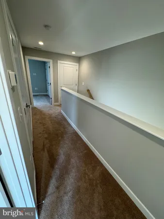 a view of hallway with window