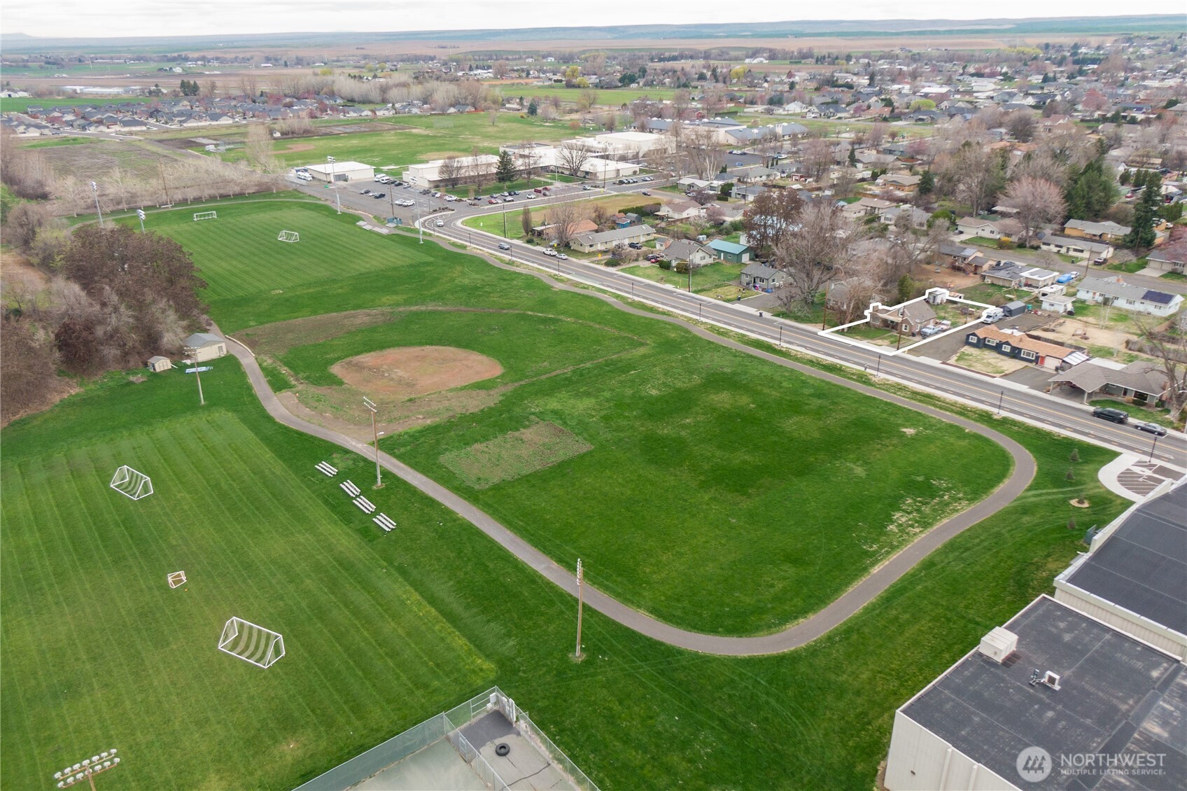530 Southwest 4th Street College Place, WA 99324 - Photo 29 of 30 an aerial view of a football ground