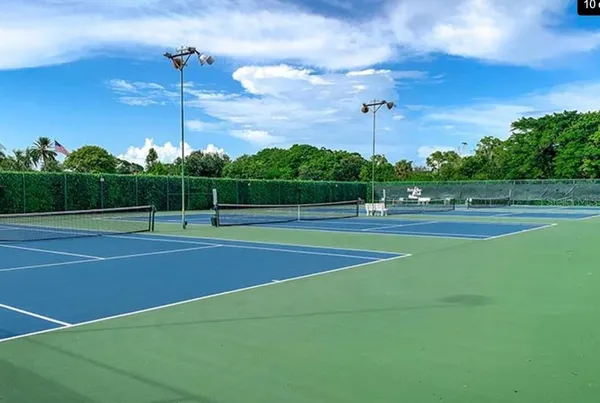 a view of a basketball court