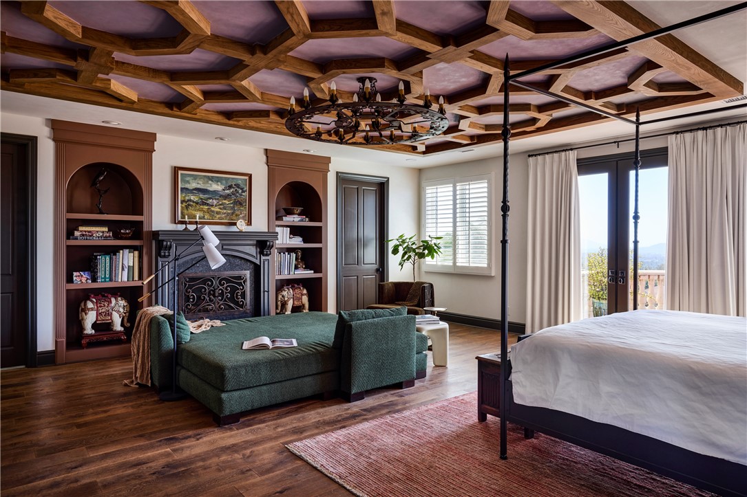 2019 Polo Court Riverside, CA 92506 - Photo 13 of 26 The primary suite is complete with fireplace, balcony with amazing views and beautiful Moorish inspired bathroom design complete with expansive closet and even a Finnish Sauna.