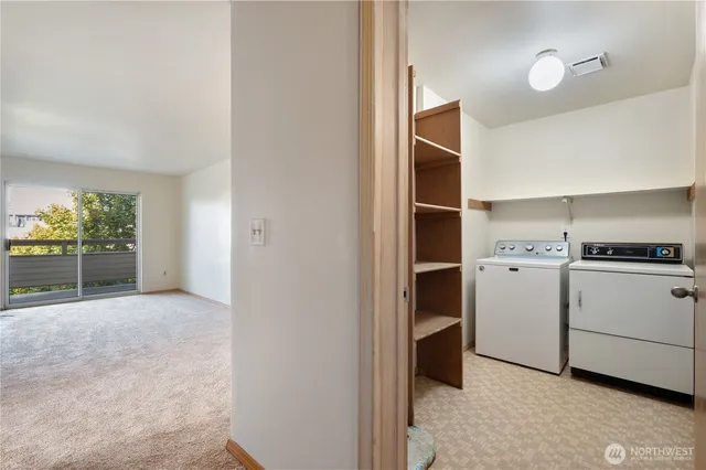 a view of storage and utility room