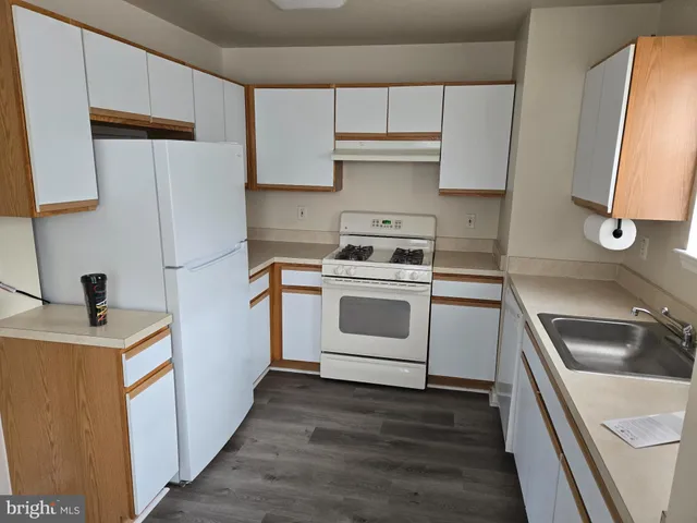 a kitchen with a sink a stove and refrigerator