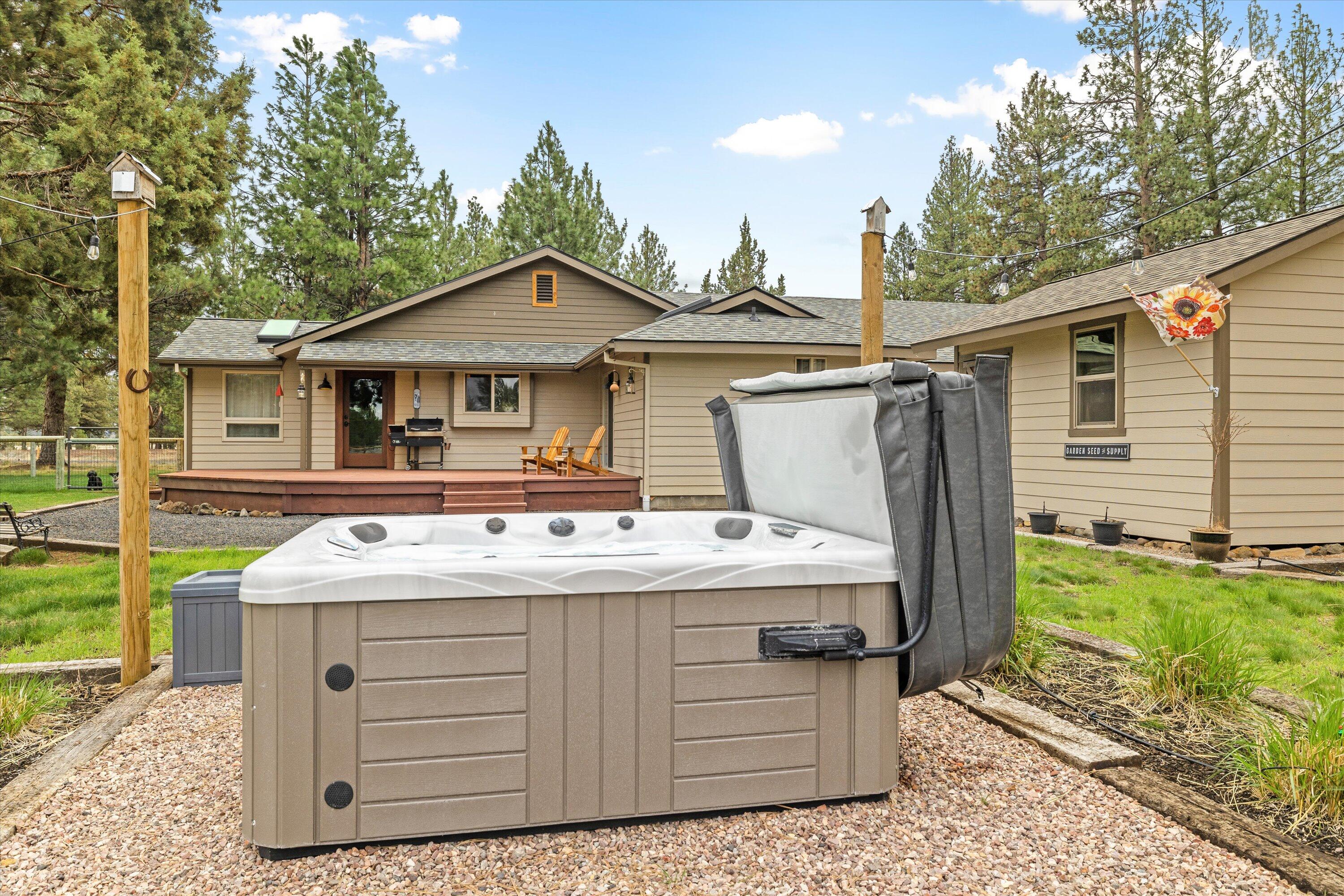 15868 Lundy Road Sisters, OR 97759 - Photo 31 of 53 a view of a house with a sink and yard with plants