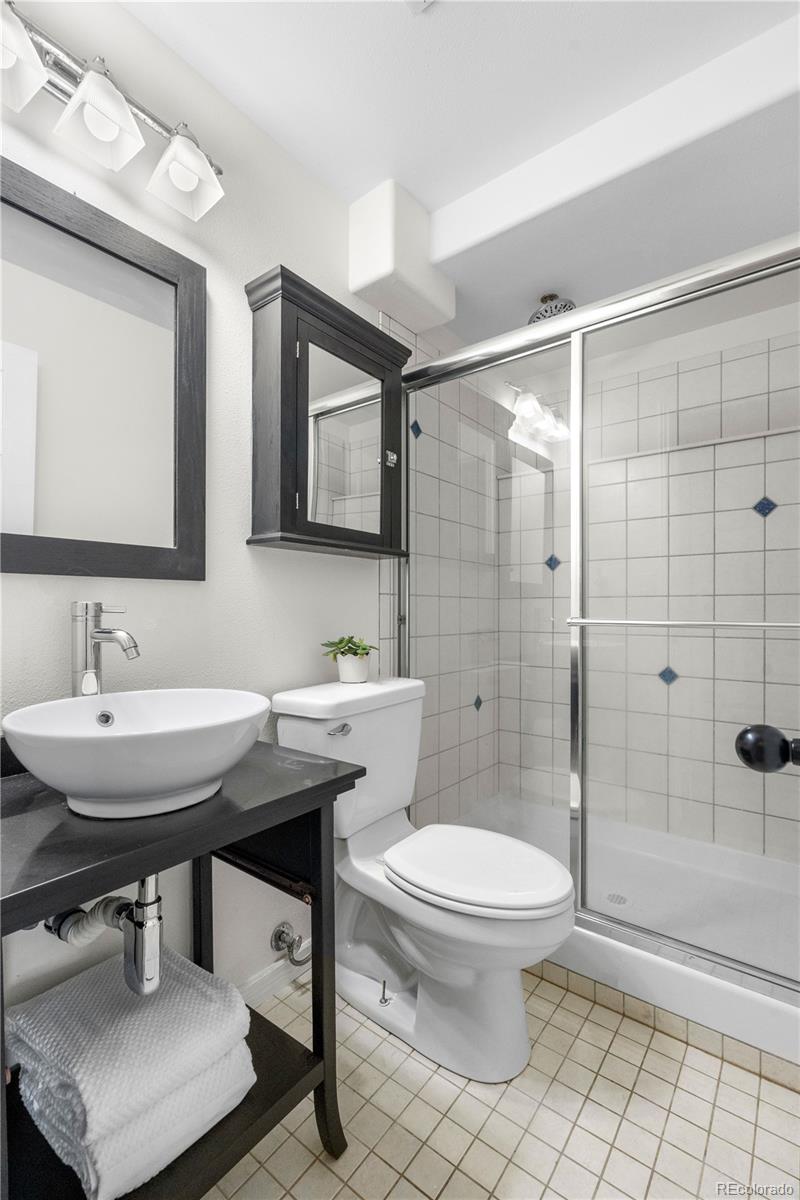 137 Bob Cat Trail Bailey, CO 80421 - Photo 24 of 46 a bathroom with a sink toilet and shower