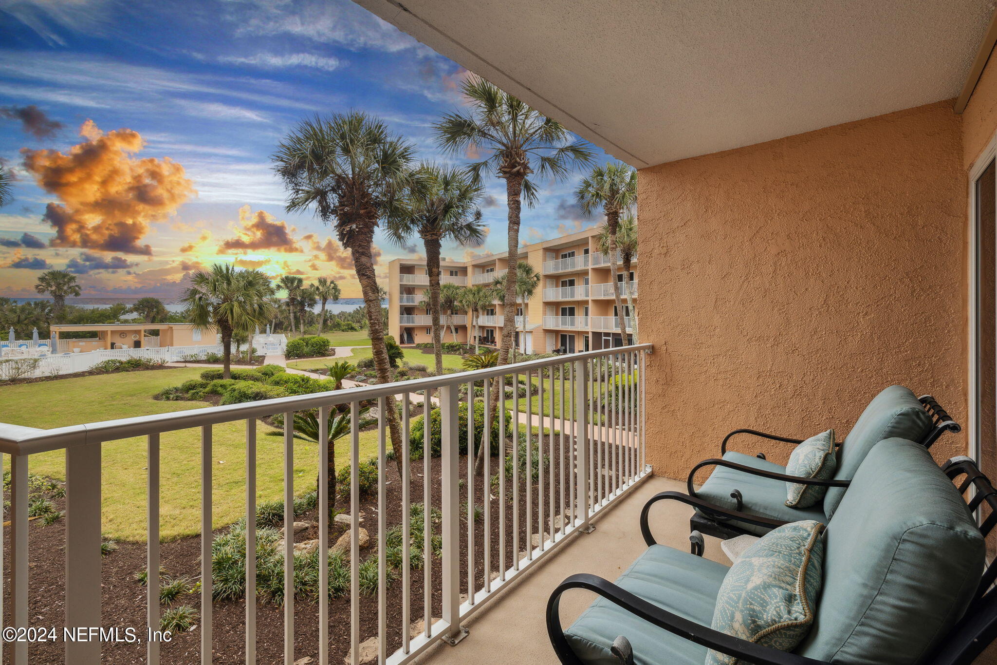 4 Ocean Trace Road, Unit 214 St. Augustine Beach, FL 32080 - Photo 5 of 20 Balcony