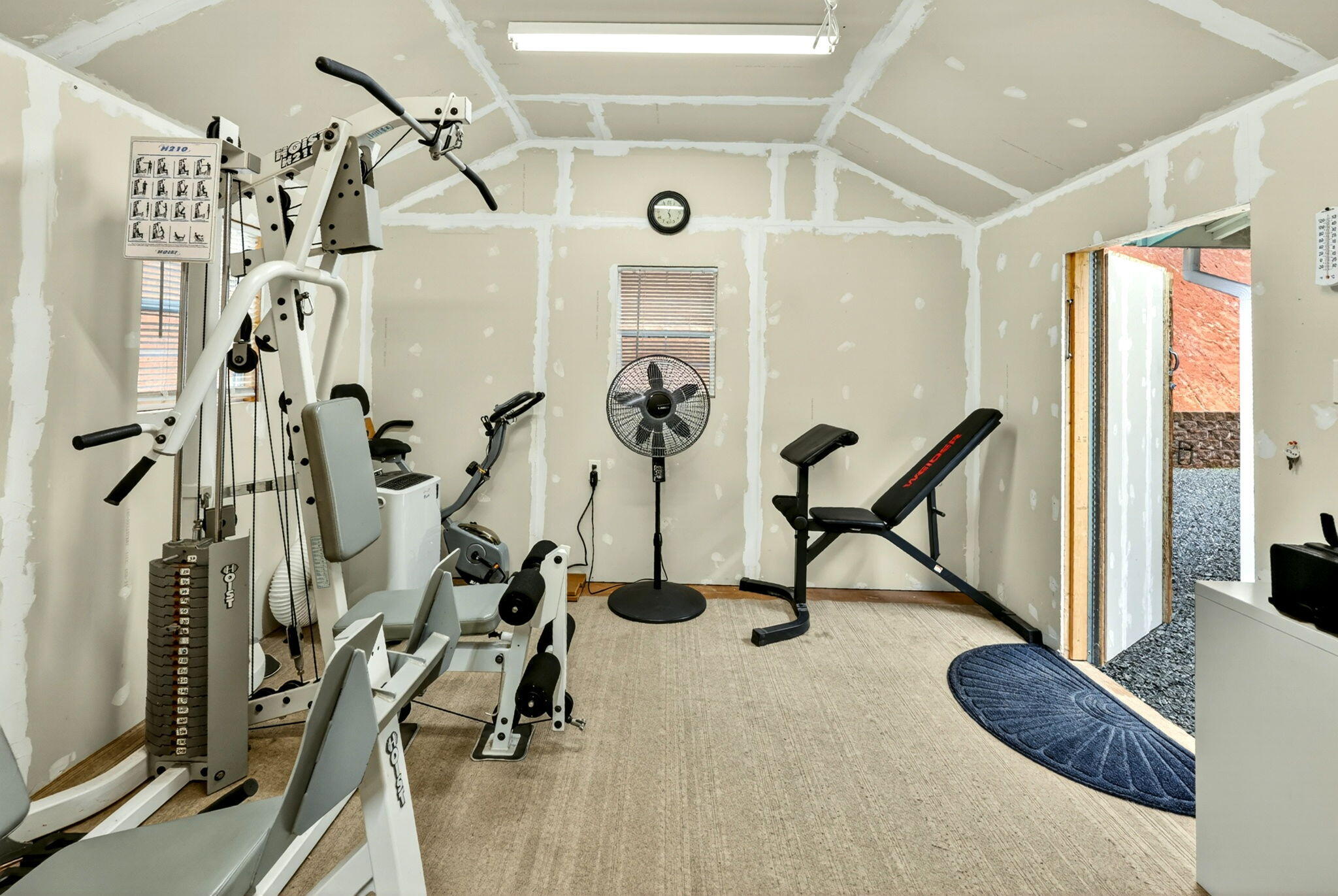 5445 Thompson Creek Road Selma, OR 97538 - Photo 36 of 57 Set up as an workout room in half of storage shed.