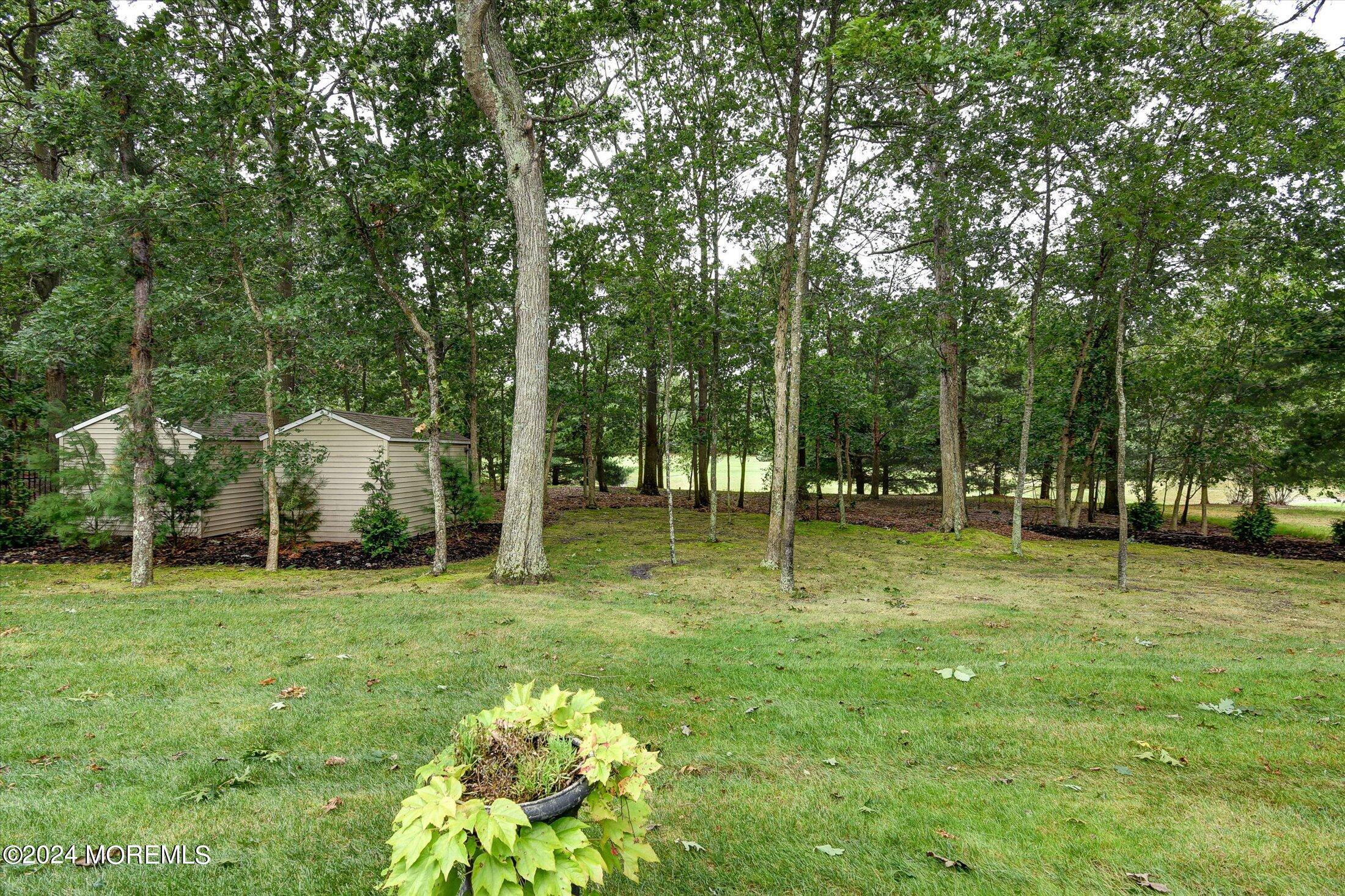 29 Nate Lane Howell, NJ 07731 - Photo 35 of 42 a backyard of a house with lots of green space and garden