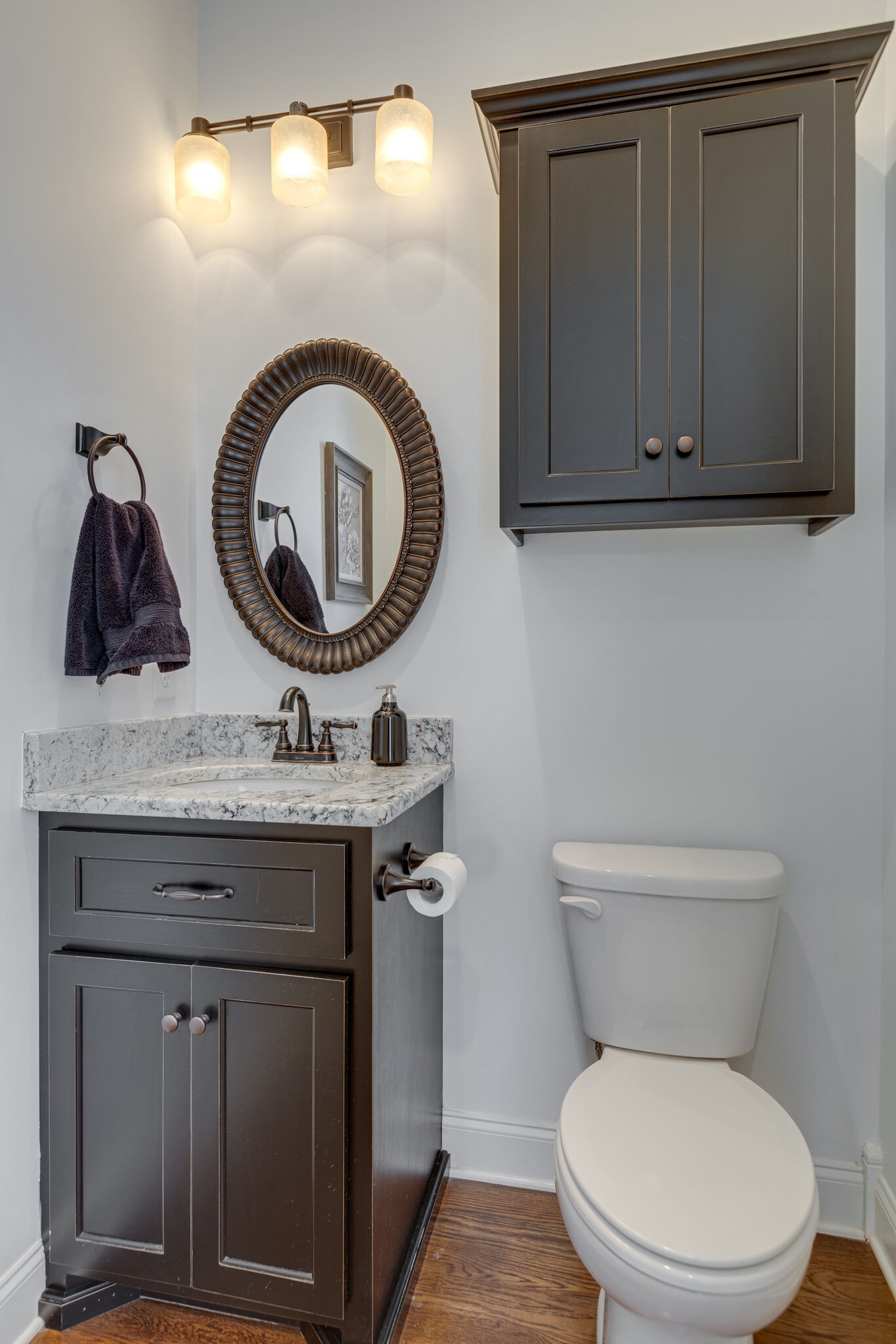 3692 Ronstadt Road Thompson's Station, TN 37179 - Photo 32 of 63 a bathroom with a toilet a sink and a mirror