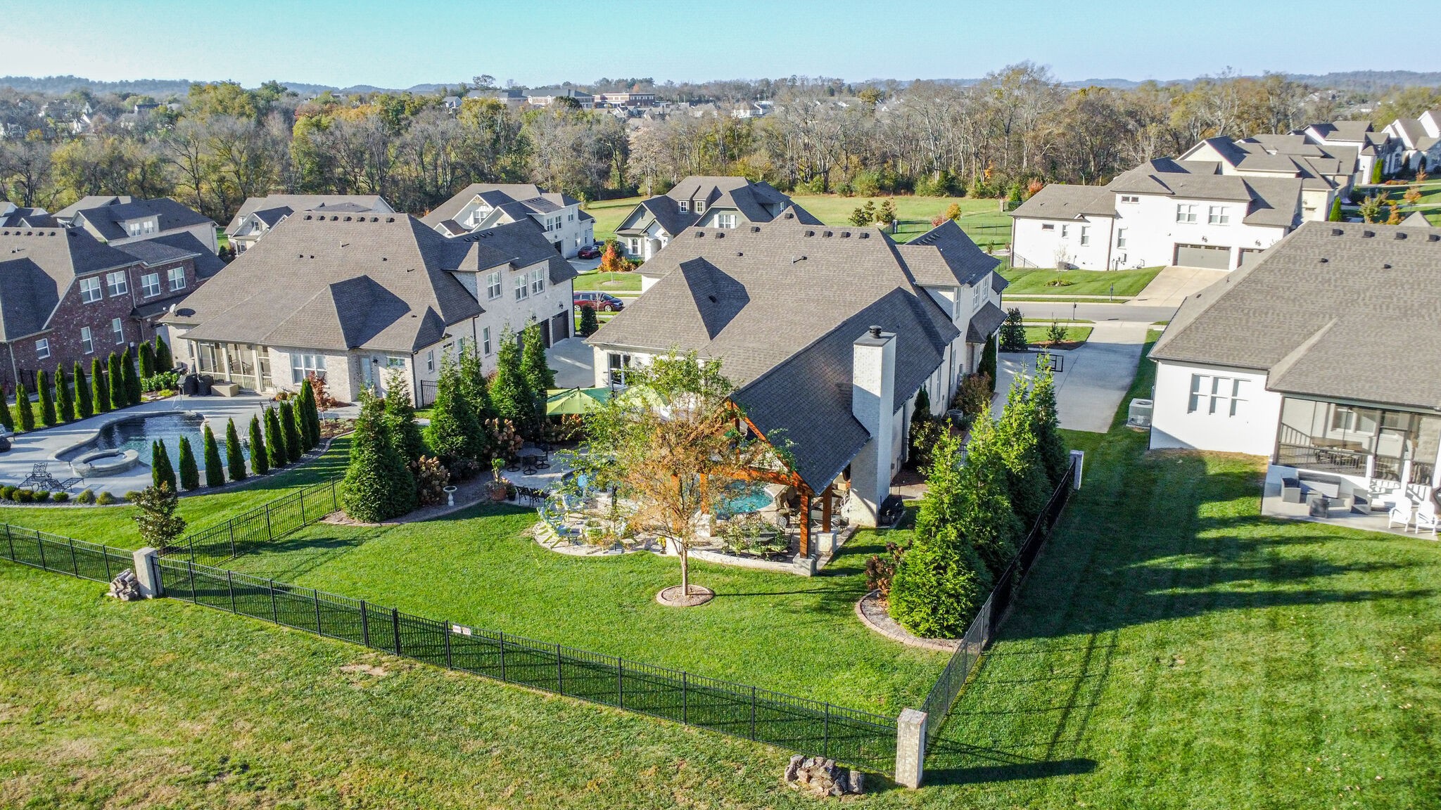 3692 Ronstadt Road Thompson's Station, TN 37179 - Photo 60 of 63 a view of a house with a big yard and potted plants