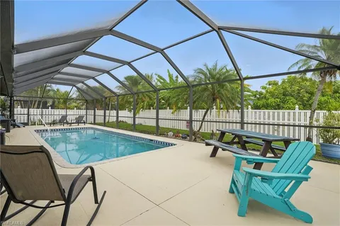 a view of outdoor space with seating