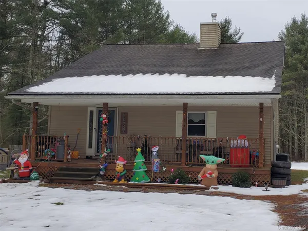 a front view of a house