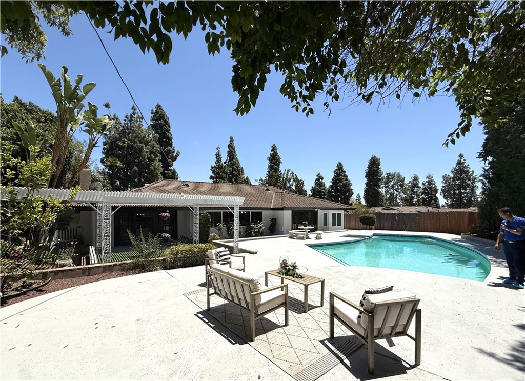 2225 Terraza Place Fullerton, CA 92835 - Photo 65 of 73 a view of a house with pool garden and sitting area