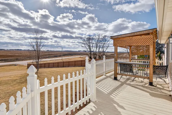 a view of a roof deck