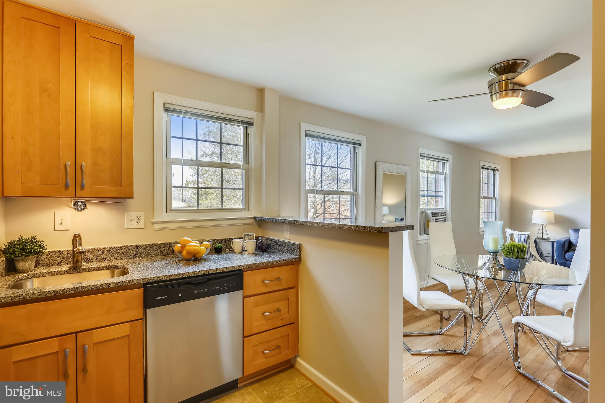 2400 Colston Drive, Unit C202 Silver Spring, MD 20910 - Photo 3 of 24 Kitchen opens to Dining Area and Living Room